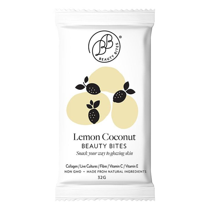 Krumbled Foods Beauty Bites Lemon Coconut Flavour 7 x 32g GOODS Holland&Barrett   