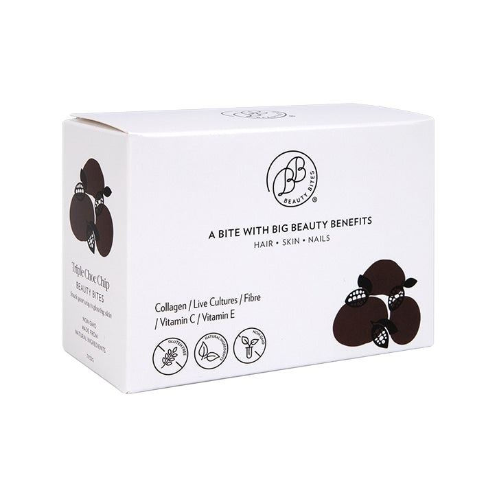 Krumbled Foods Beauty Bites Triple Chocolate Chip Brownie Flavour 7 x 32g GOODS Holland&Barrett   