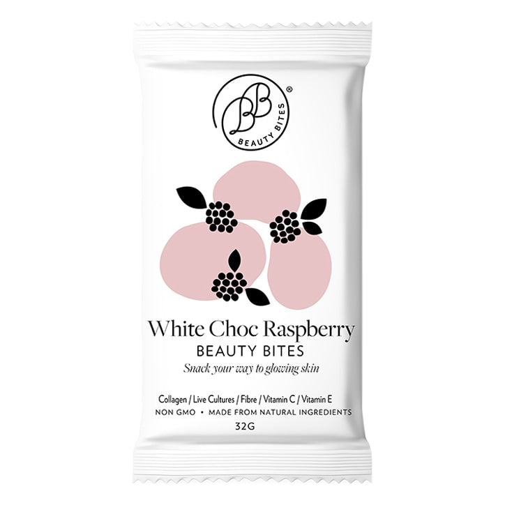 Krumbled Foods Beauty Bites White Chocolate Raspberry Flavour 14 x 32g