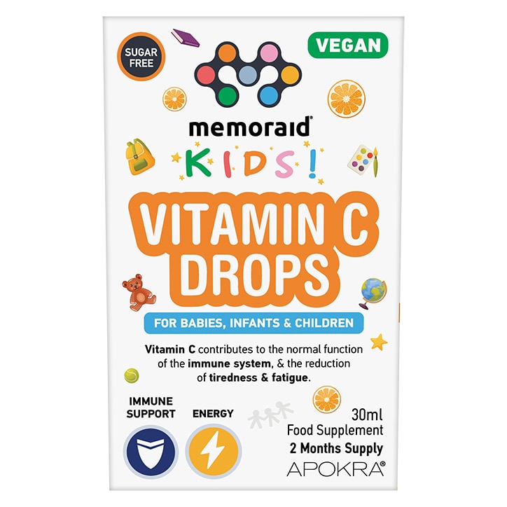 Memoraid Kids Vegan Vitamin C Drops 30ml