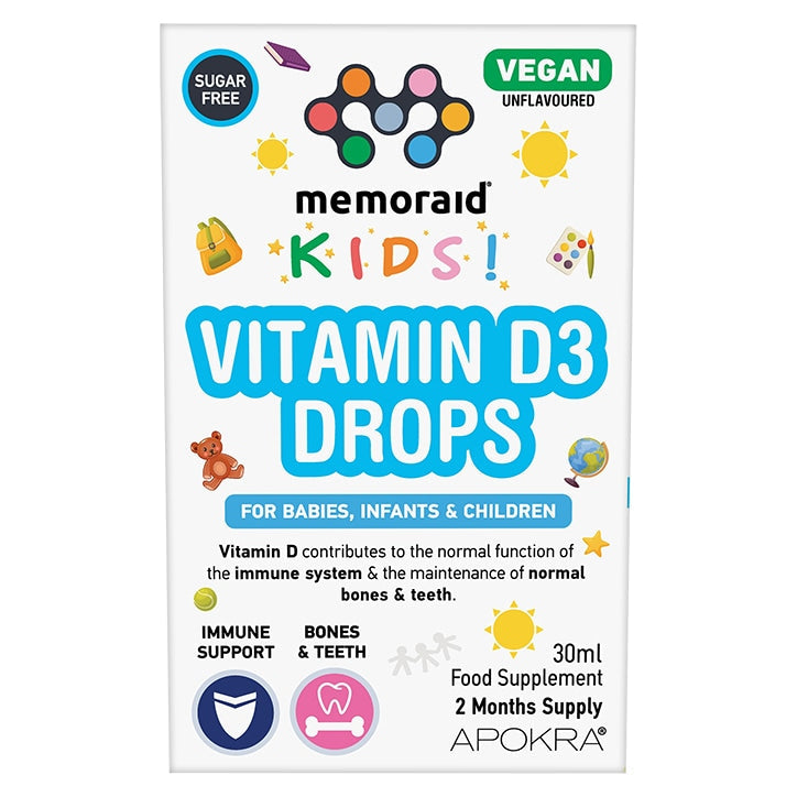 Memoraid Kids Vegan Vitamin D3 Drops 30ml GOODS Holland&Barrett   