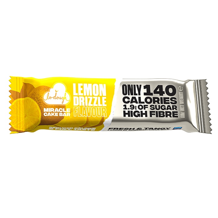 The Lo-Dough Miracle Cake Bar Lemon Drizzle 60g Snack Bars Holland&Barrett   