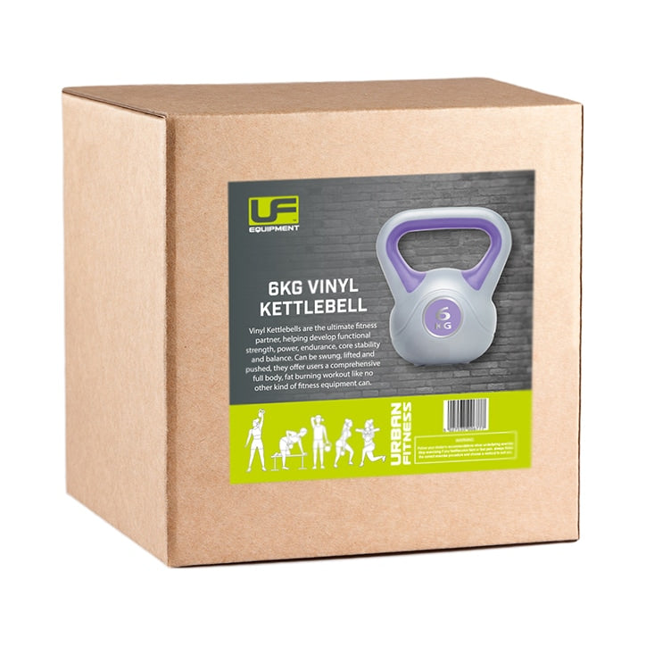 Urban Fitness Vinyl Kettlebell 6KG