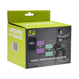 Urban Fitness Fabric Resistance Band Loop (Set of 3) 15 Inch Sports Equipment Holland&Barrett   