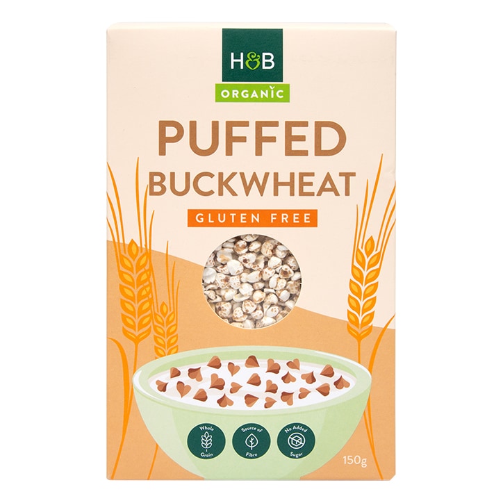 Holland & Barrett Organic Puffed Buckwheat 150g Buckwheat Holland&Barrett   