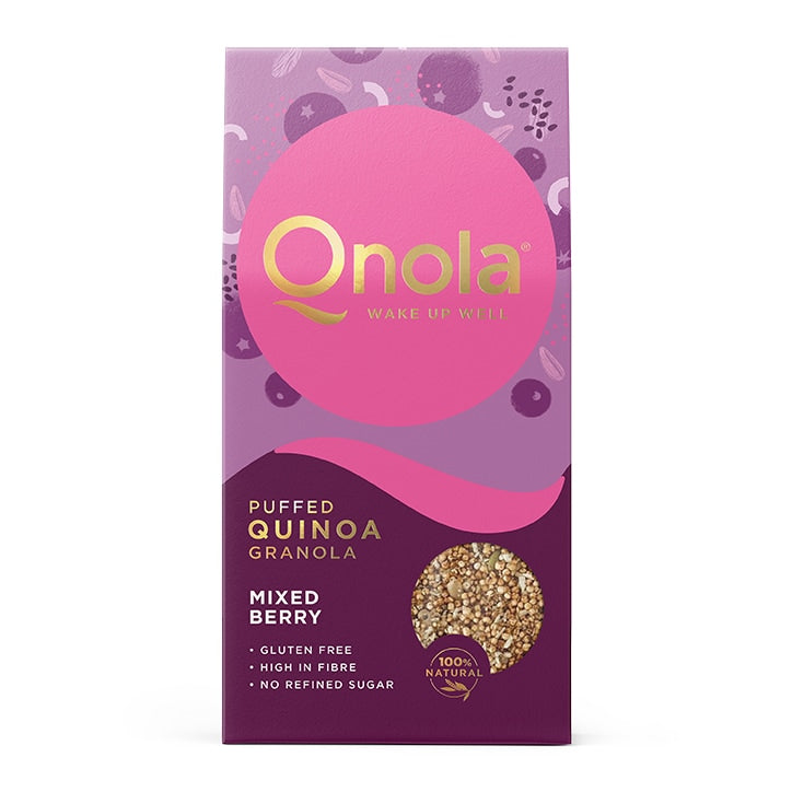 Qnola Mixed Berry Granola 250g Granola Holland&Barrett   