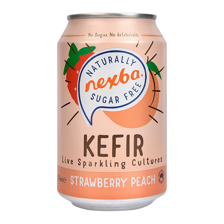 Nexba Strawberry Peach Kefir 330ml GOODS Holland&Barrett   