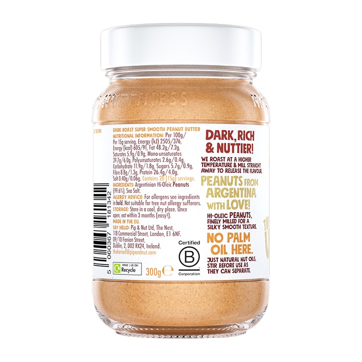 Pip & Nut The Ultimate Smooth Peanut Butter 300g Peanut Butter Holland&Barrett   