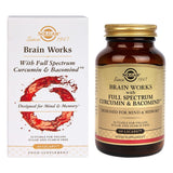 Solgar Brain Works with Full Spectrum Curcumin & BacoMind 60 Capsules GOODS Holland&Barrett   