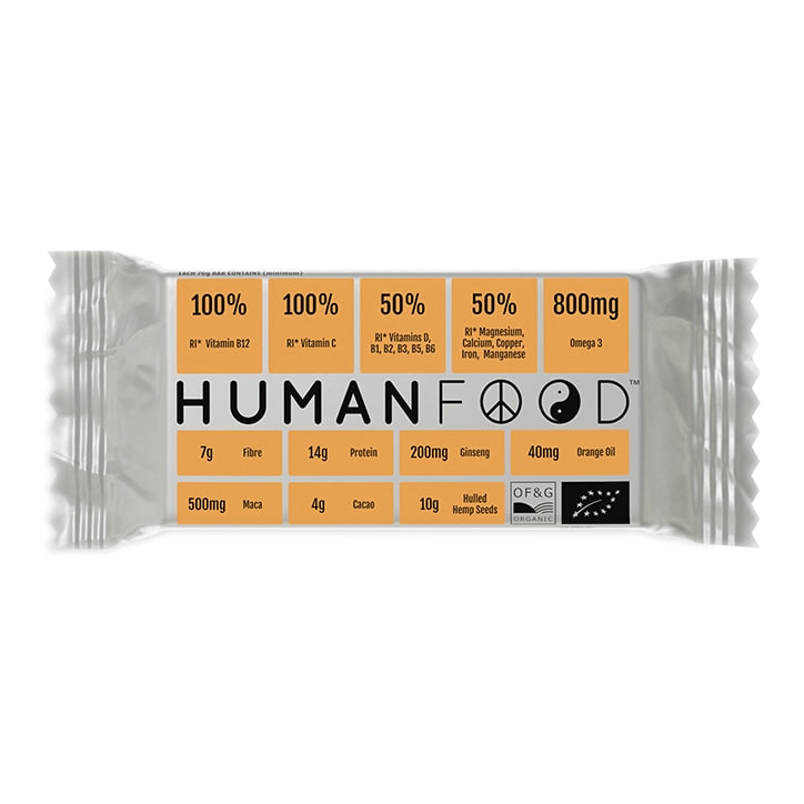 Human Food Orange & Acerola Bar 76g GOODS Holland&Barrett   