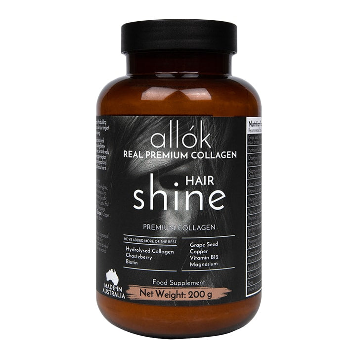 allók Hair Shine Premium Collagen Powder 200g Collagen & Silica Supplements Holland&Barrett   