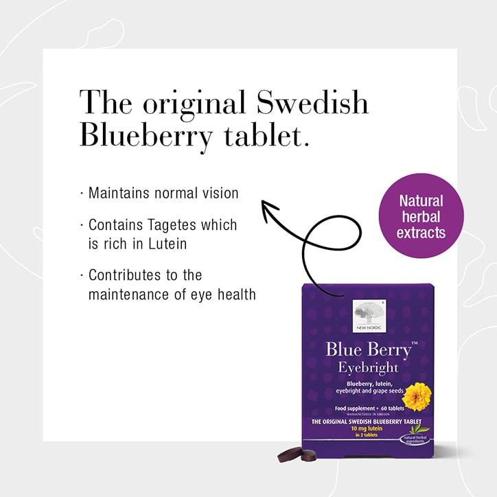 New Nordic Blue Berry Eyebright 60 Tablets