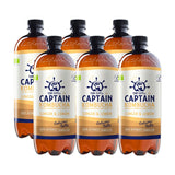 The GUTsy Captain Kombucha Ginger Lemon Bio-Organic 6 x 1000ml Ready to Drink Holland&Barrett   