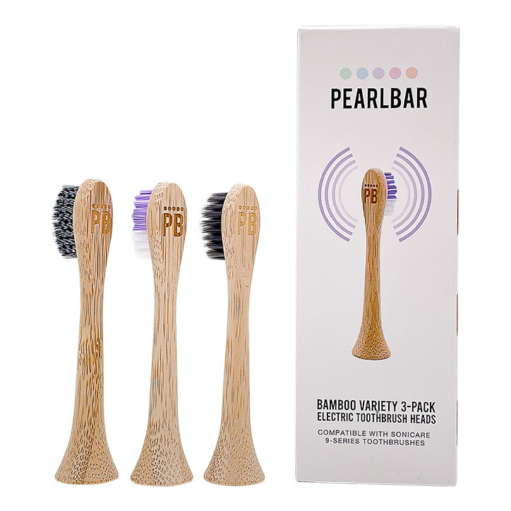 Pearl Bar Bamboo Sonicare 9-Series 3-Pack Electric Toothbrush Heads Toothbrushes Holland&Barrett   