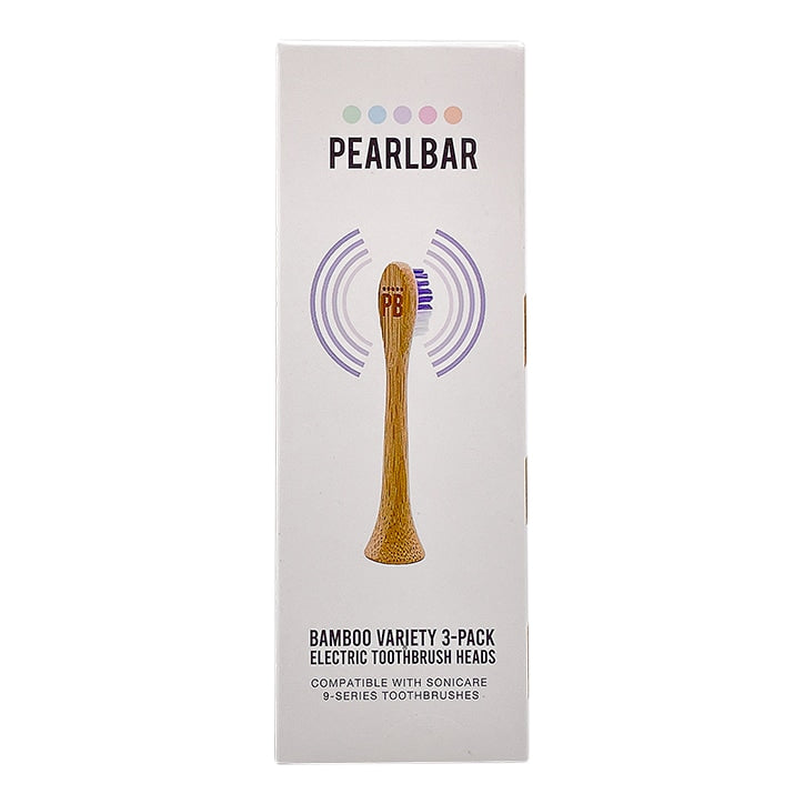 Pearl Bar Bamboo Sonicare 9-Series 3-Pack Electric Toothbrush Heads