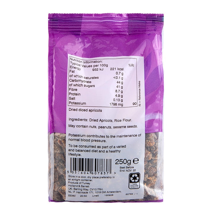 Holland & Barrett Chopped Natural Dried Apricots 250g