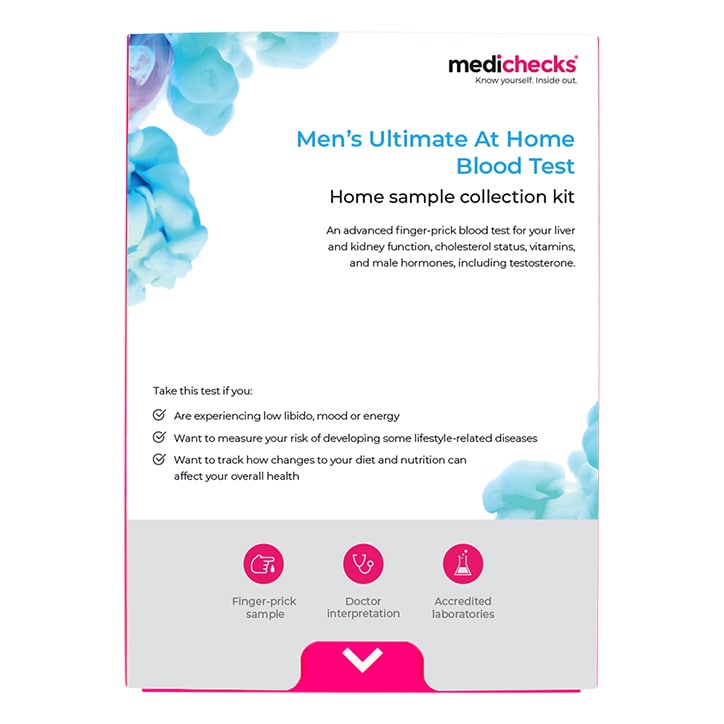 Medichecks Men’s Ultimate At Home Blood Test Diagnostic Kits Holland&Barrett   