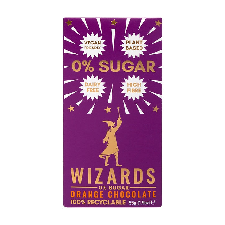 Wizards 0% Sugar Chocolate Orange 55g