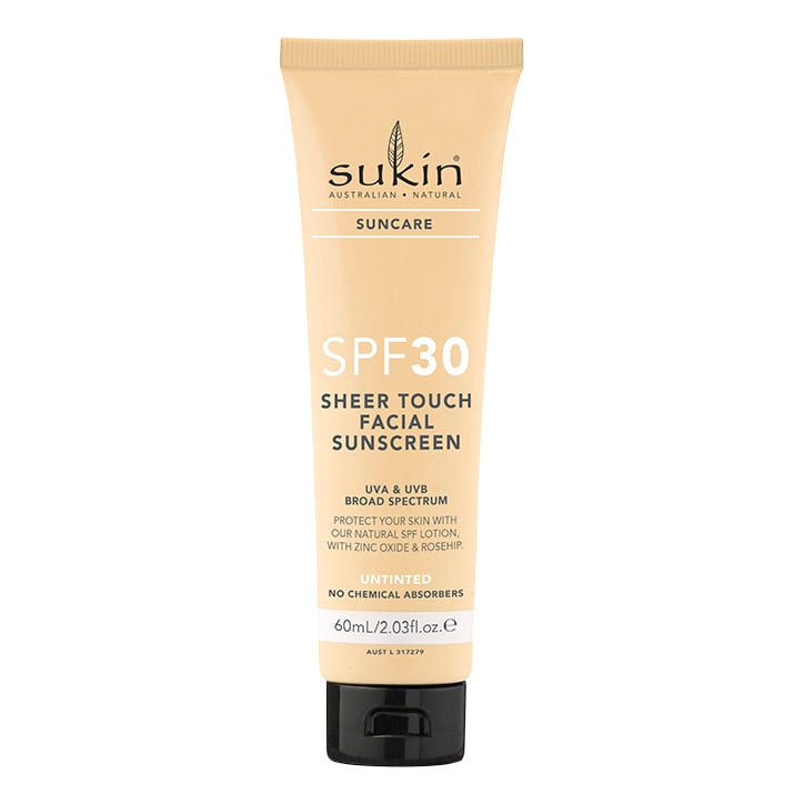 Sukin SPF30 Sheer Touch Facial Sunscreen Untinted 60ml