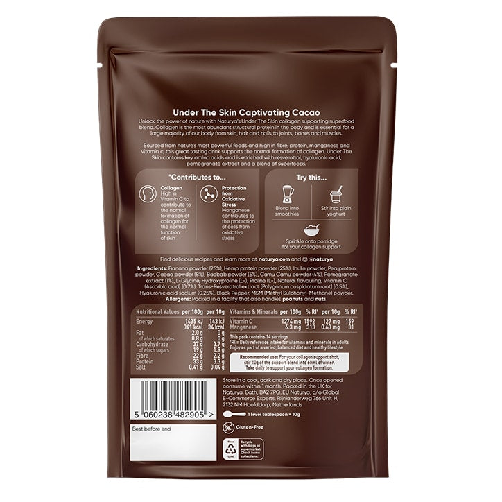 Naturya Under The Skin Captivating Cacao 140g Superfood Powders Holland&Barrett   