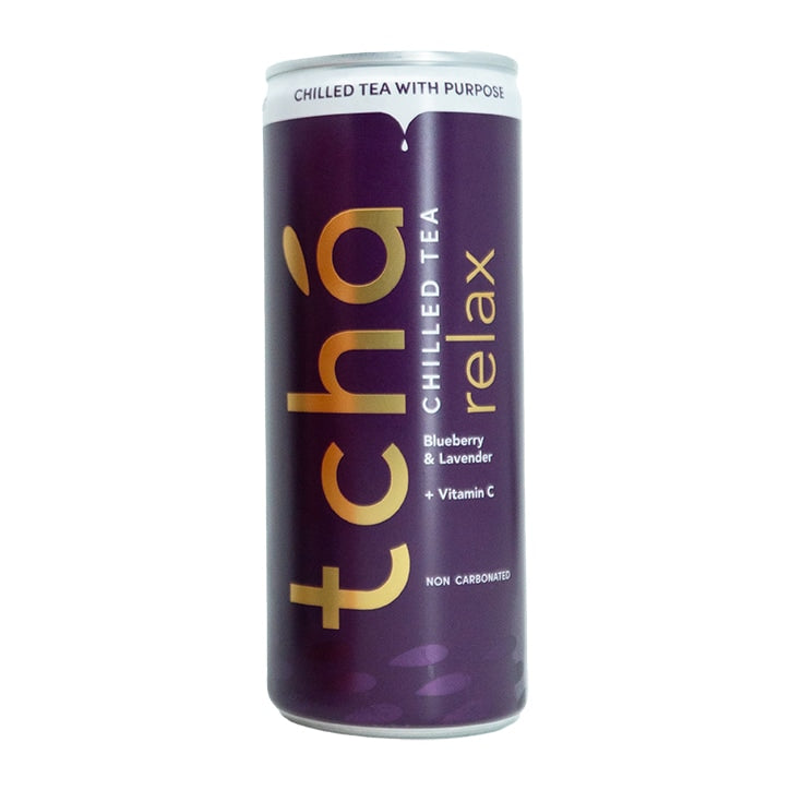 Tcha Relax Blueberry & Lavender Chilled Tea 250ml GOODS Holland&Barrett   