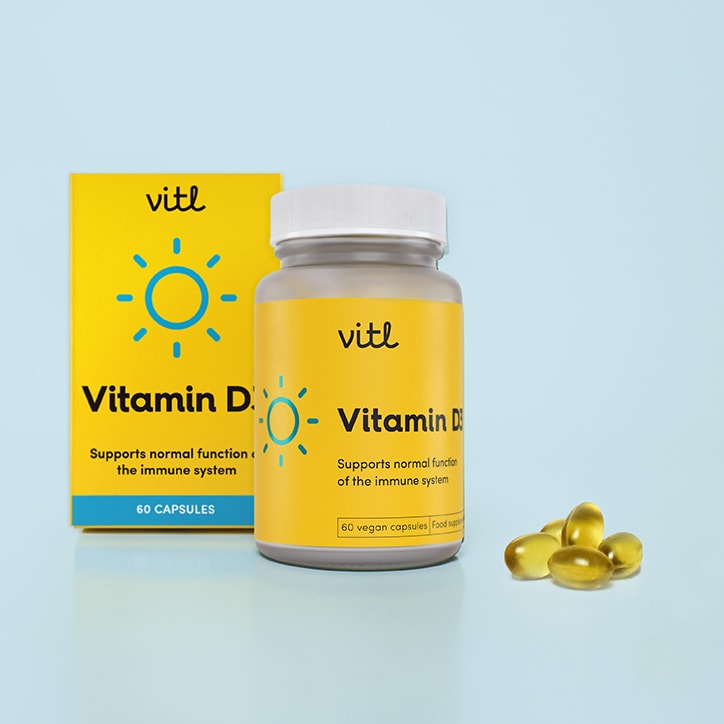 Vitl Vitamin D3 60 Capsules GOODS Holland&Barrett   