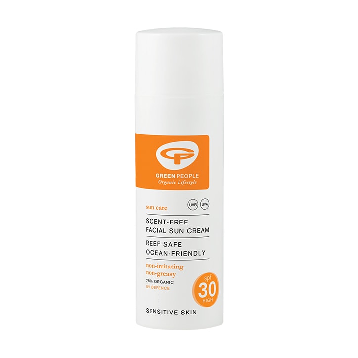 Green People Scent Free Facial Sun Cream SPF30 50ml GOODS Holland&Barrett   