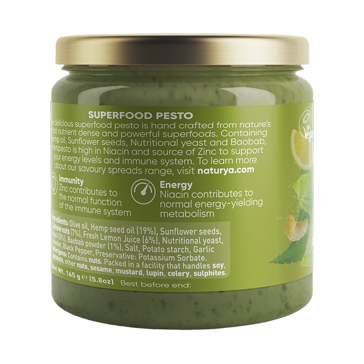 Naturya Hempesto Natural Pesto 165g