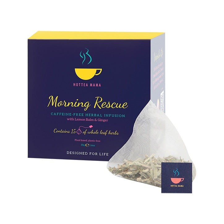 HotTea Mama Morning Rescue Herbal Tea 15 Tea Bags