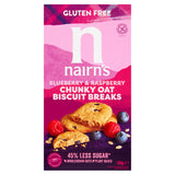 Nairn's Gluten Free Biscuit Breaks Chunky Oats, Blueberry & Raspberry Crisps, Nuts & Snacking Fruit ASDA   