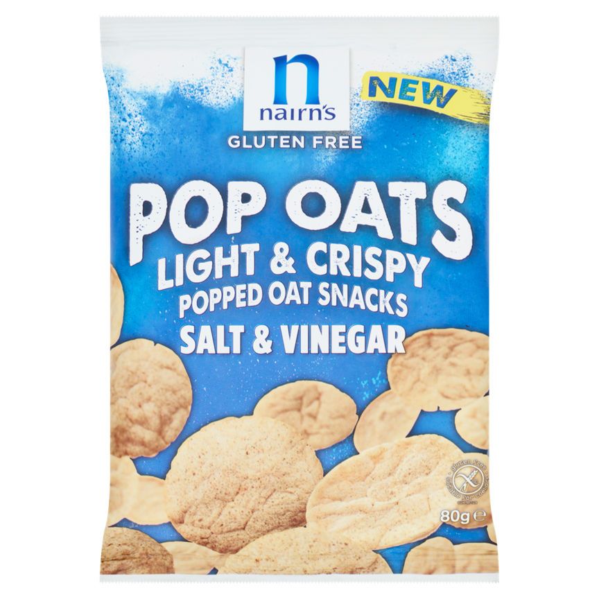 Nairn's Salt & Vinegar Pop Oats Crisps, Nuts & Snacking Fruit ASDA   