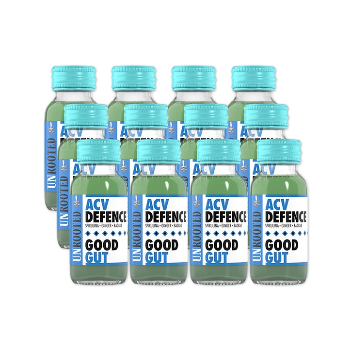 Unrooted ACV Defence Good Gut 12 x 60ml Drinks Holland&Barrett   