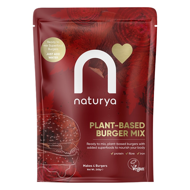 Naturya Plant-Based Burger Mix 240g Cooking Mixes Holland&Barrett   