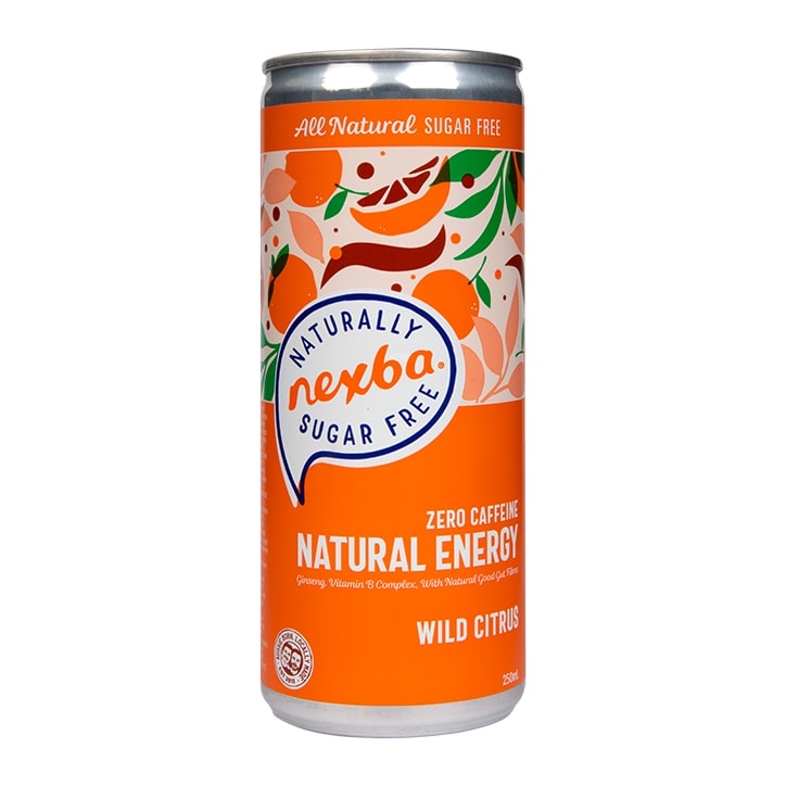 Nexba Wild Citrus Natural Energy 250ml Energy Drinks Holland&Barrett   