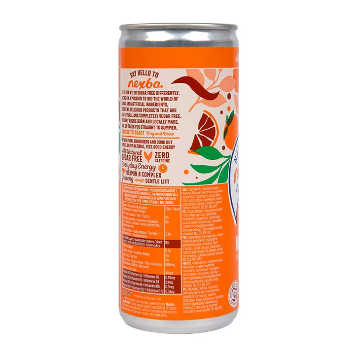 Nexba Wild Citrus Natural Energy 250ml Energy Drinks Holland&Barrett   