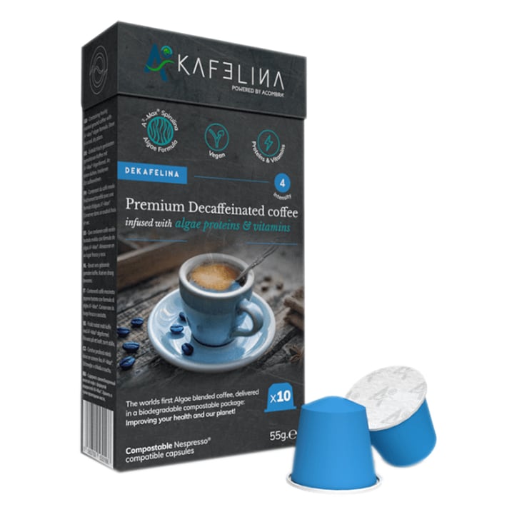 Kafelina Dekafelina Premium Decaffeinated Coffee 10 Compostable Capsules