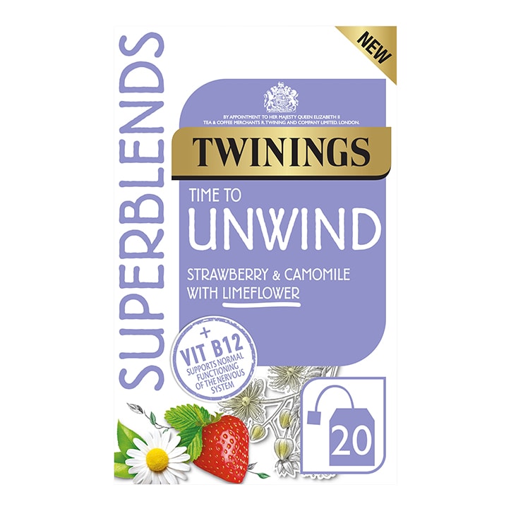 Twinings Superblends Unwind 20 Bags Herbal Tea Holland&Barrett   