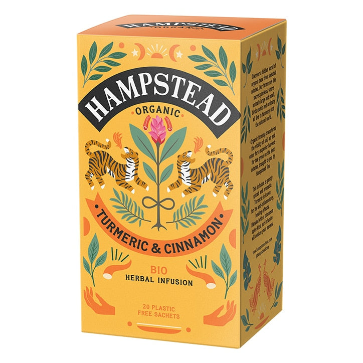 Hampstead Turmeric with Cinnamon Tea 20 Bags Teas Holland&Barrett   