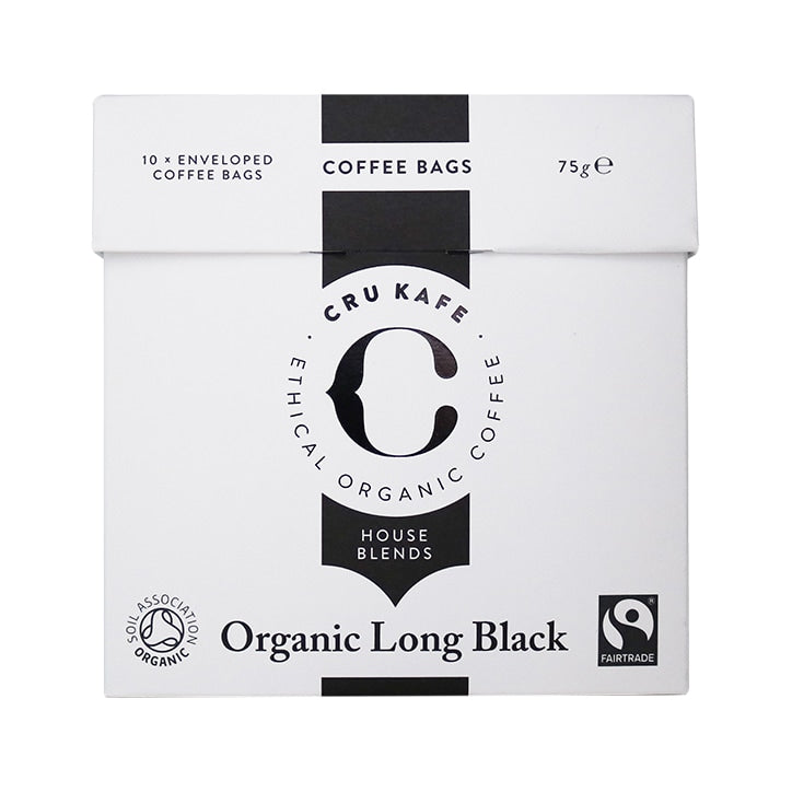 CRU Kafe Organic Long Black Coffee 10 Bags Coffee Holland&Barrett   