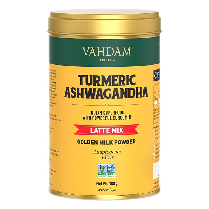 Vahdam Turmeric Ashwagandha Latte Mix 100g