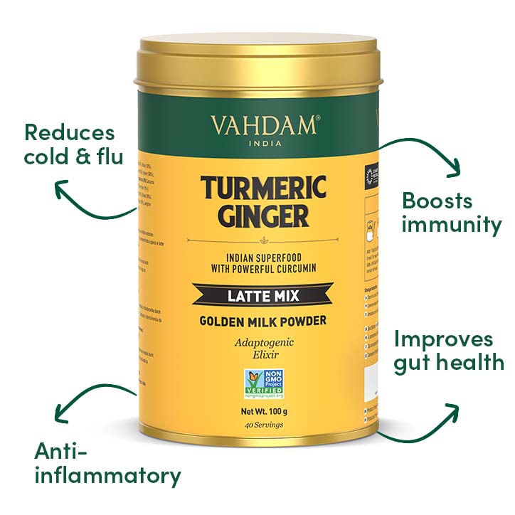 Vahdam Turmeric Ginger Latte Mix 100g GOODS Holland&Barrett   