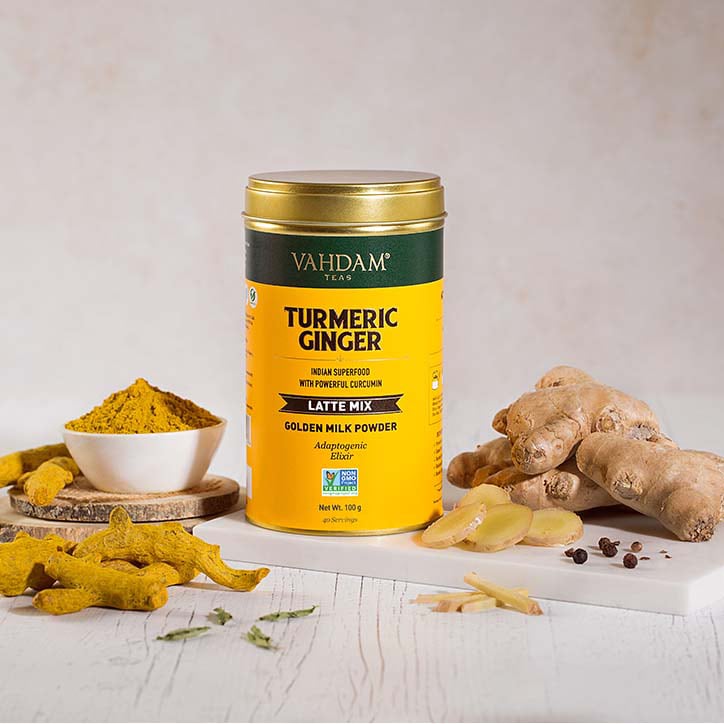 Vahdam Turmeric Ginger Latte Mix 100g GOODS Holland&Barrett   