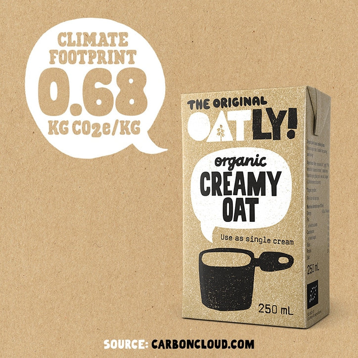 Oatly Organic Creamy Oat Single Cream 250ml GOODS Holland&Barrett   