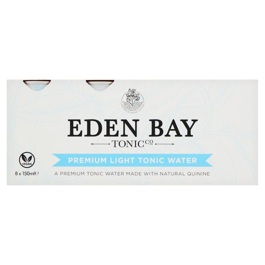 Eden Bay Tonic Co Premium Light Tonic Water 8x Adult Soft Drinks & Mixers ASDA   