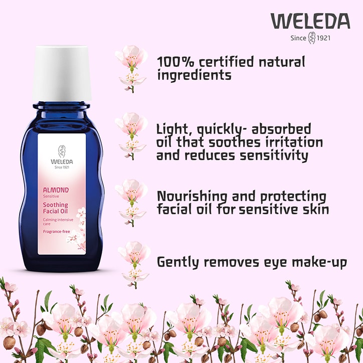 Weleda Sensitive Facial Oil 50ml Body & Massage Oil Holland&Barrett   