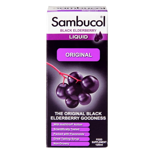 Sambucol Original Black Elderberry Formula 120ml Immune Support Supplements Holland&Barrett   