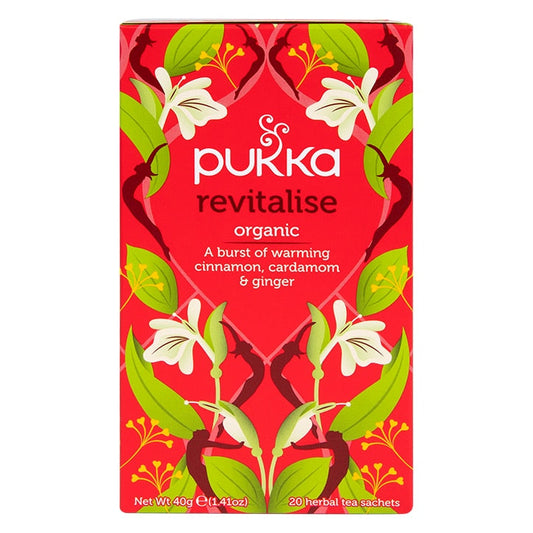 Pukka Revitalise Tea 20 Tea Bags Herbal Tea Holland&Barrett   