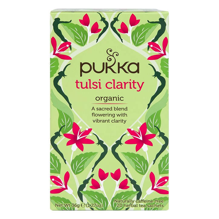 Pukka Organic Tulsi Clarity 20 Tea Bags Herbal Tea Holland&Barrett   