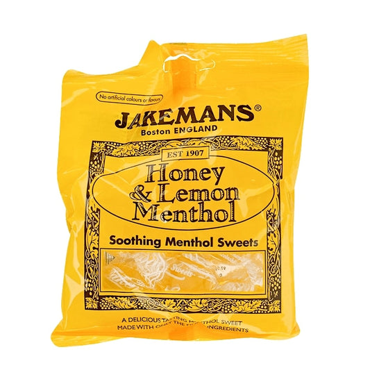 Jakemans Honey & Lemon Soothing Menthol Sweets 100g Bag Immune Support Supplements Holland&Barrett   