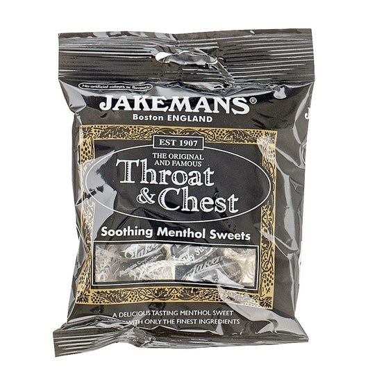 Jakemans Original Throat & Chest Soothing Menthol Sweets 100g Bag Immune Support Supplements Holland&Barrett   